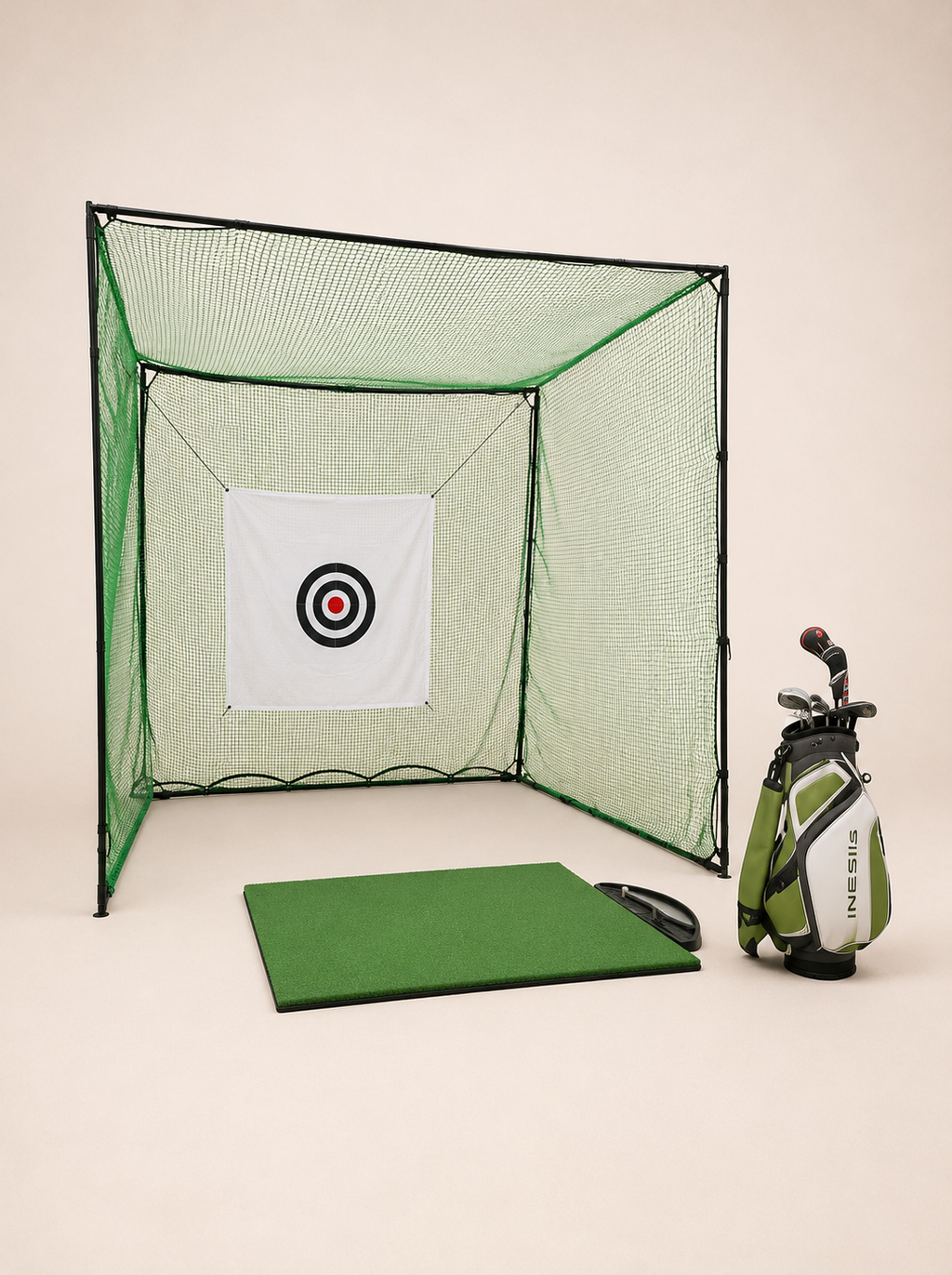 Pack Birdie – Cage de practice + tapis de golf au choix