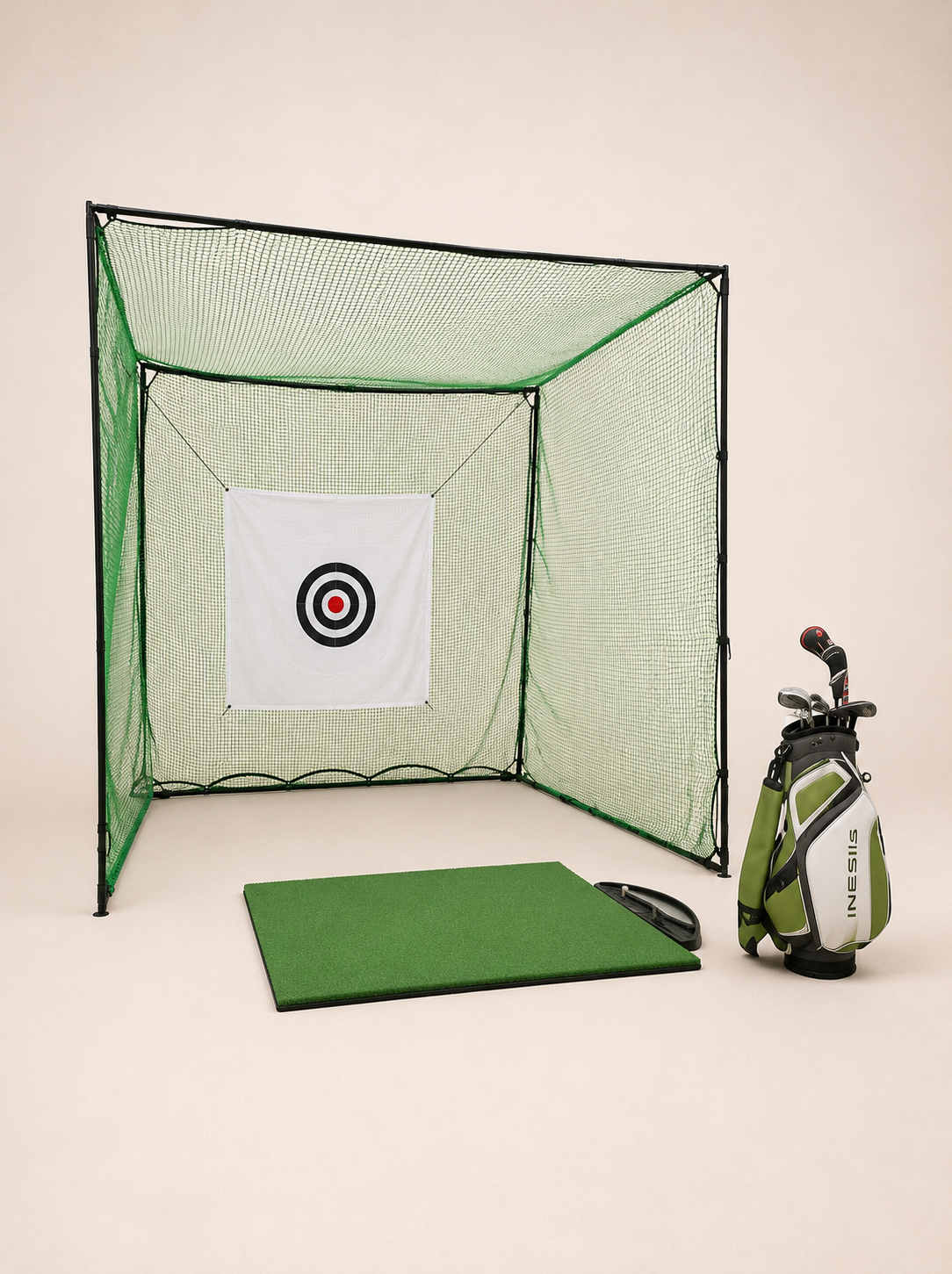 Pack Birdie – Cage de practice + tapis de golf au choix