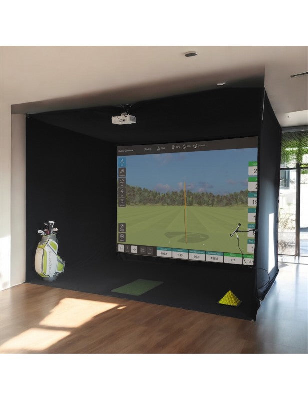 Pack Simulateur Golf Premium – Solution clé en main avec Flightscope Mevo Gen2