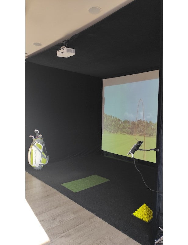 Pack Simulateur Golf Premium – Solution clé en main avec Flightscope Mevo Gen2