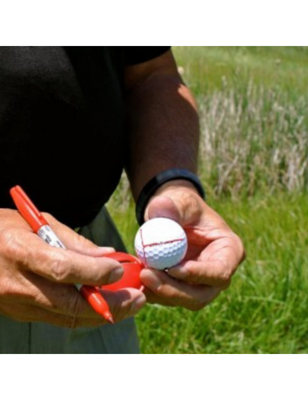 Impact Ball Liner – Pochoir d'alignement pour balle de golf