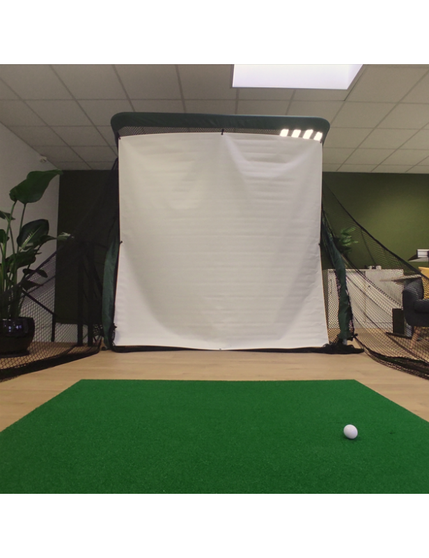Practice Net Pro Hybride – Filet de practice + écran de simulateur 2-en-1