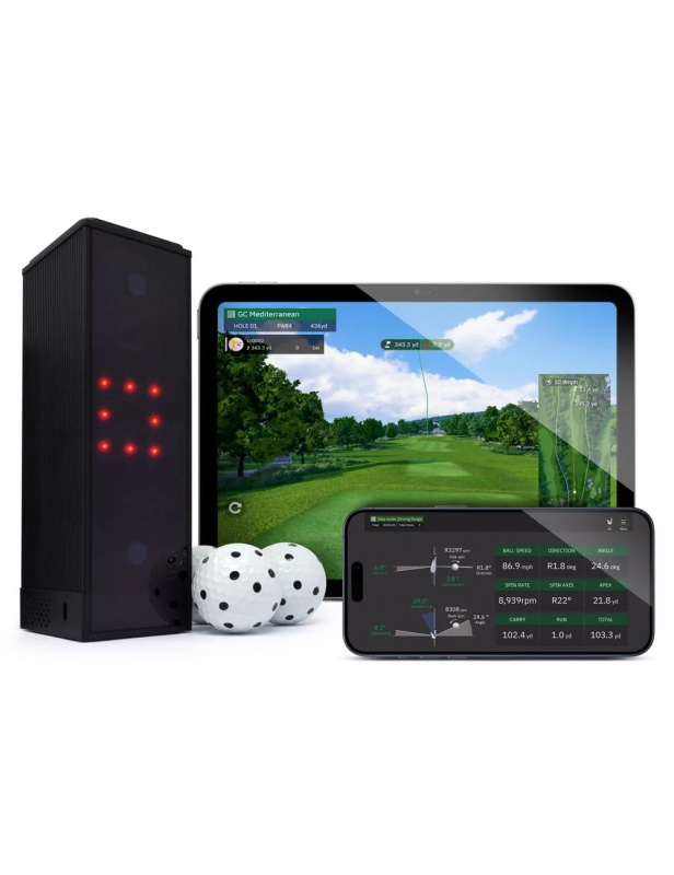 Radar Square Golf – Launch Monitor frontal pour simulateur indoor