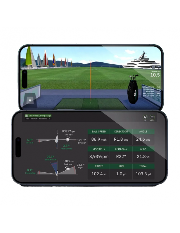 Radar Square Golf – Launch Monitor frontal pour simulateur indoor