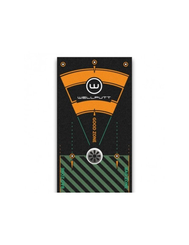 Tapis de Putting Wellputt 4 mètres Noir – Edition Black avec 50 exercices